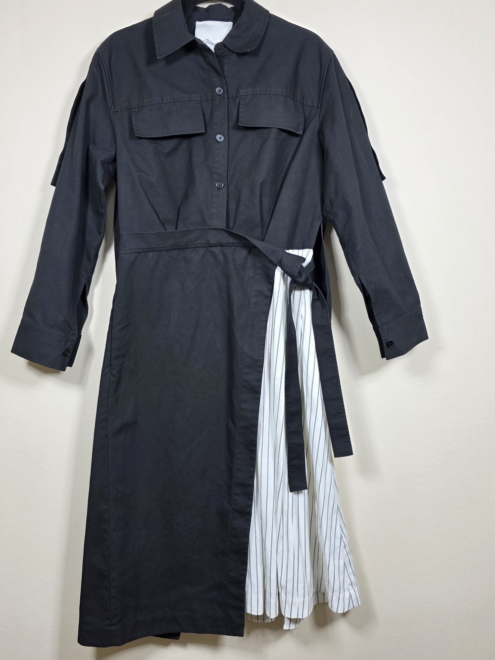 3.1 PHILLIP LIM WRAP SHIRT DRESS SIZE 6 MSRP $750 - Picture 4 of 13